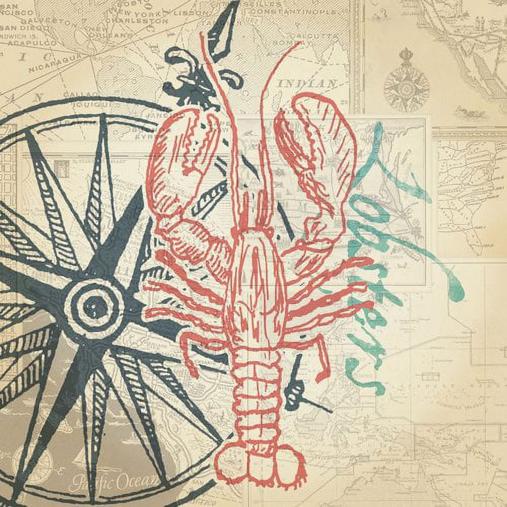 Marmont Hill - "Fresh Lobster 2" Painting Print on Wrapped Canvas