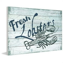 Marmont Hill "Fresh Lobster" Painting Print on White Wood
