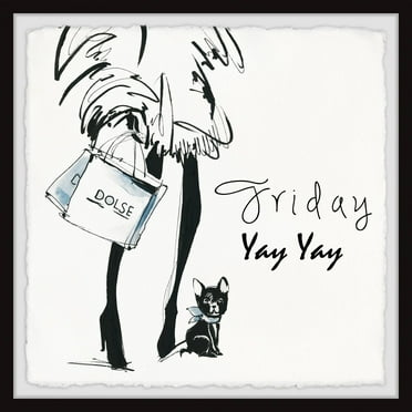 Marmont Hill Friday Yay Yay Framed Wall Art