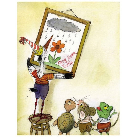 Marmont Hill 'Frog Mouse Turtle' Painting Print on Wrapped Canvas