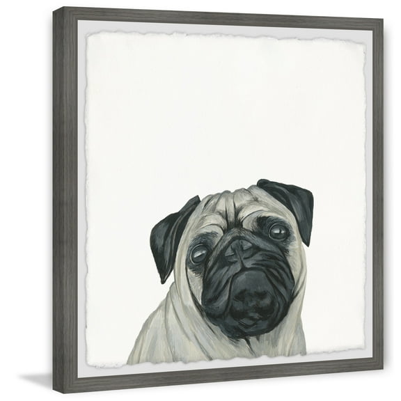 Marmont Hill "Frown Look" Framed Painting Art Print, 12.00" x 1.50"