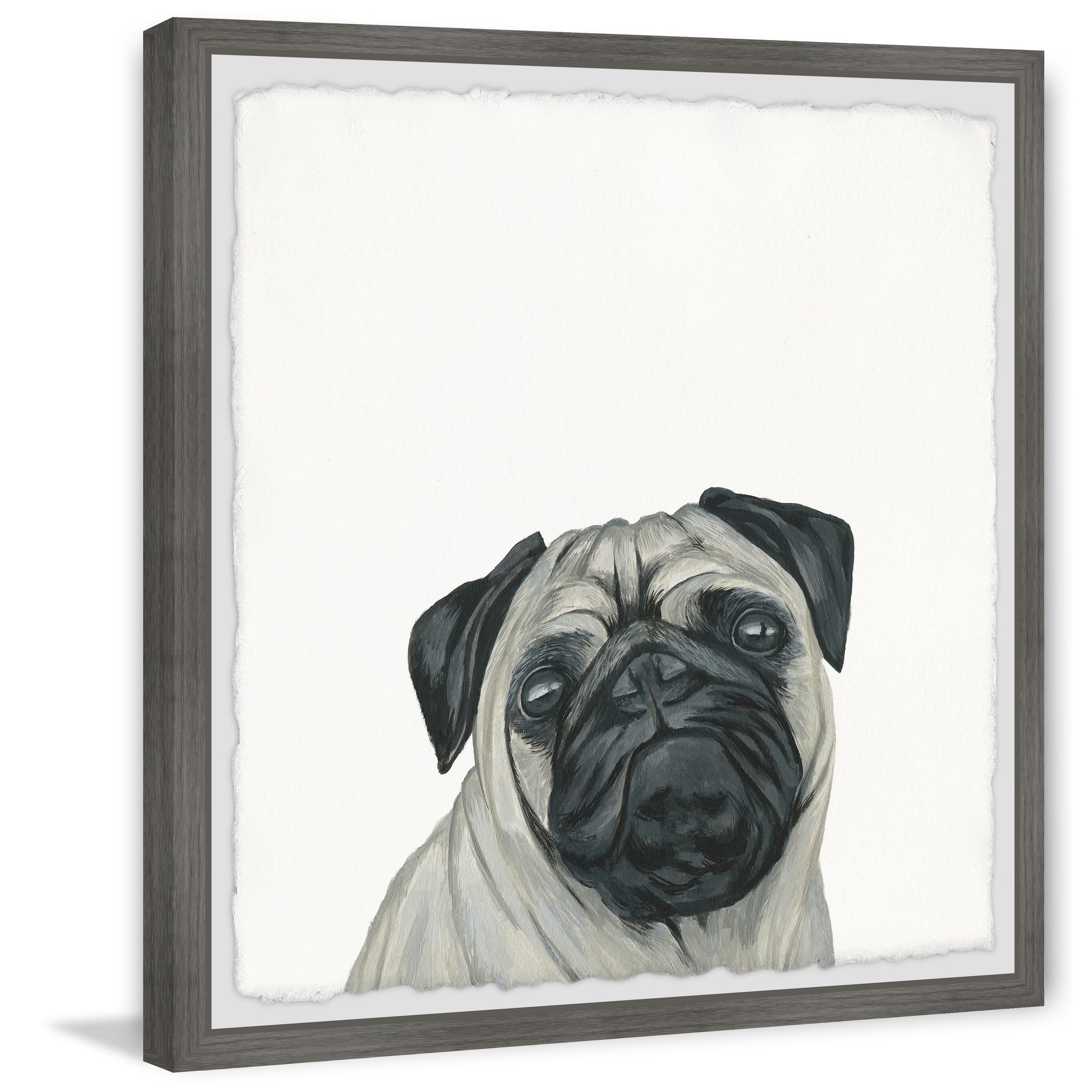 Marmont Hill "Frown Look" Framed Painting Art Print, 18.00" x 1.50"