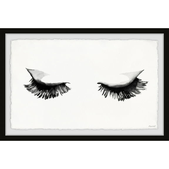 Marmont Hill Full Lashes Framed Wall Art, 8" x 12"