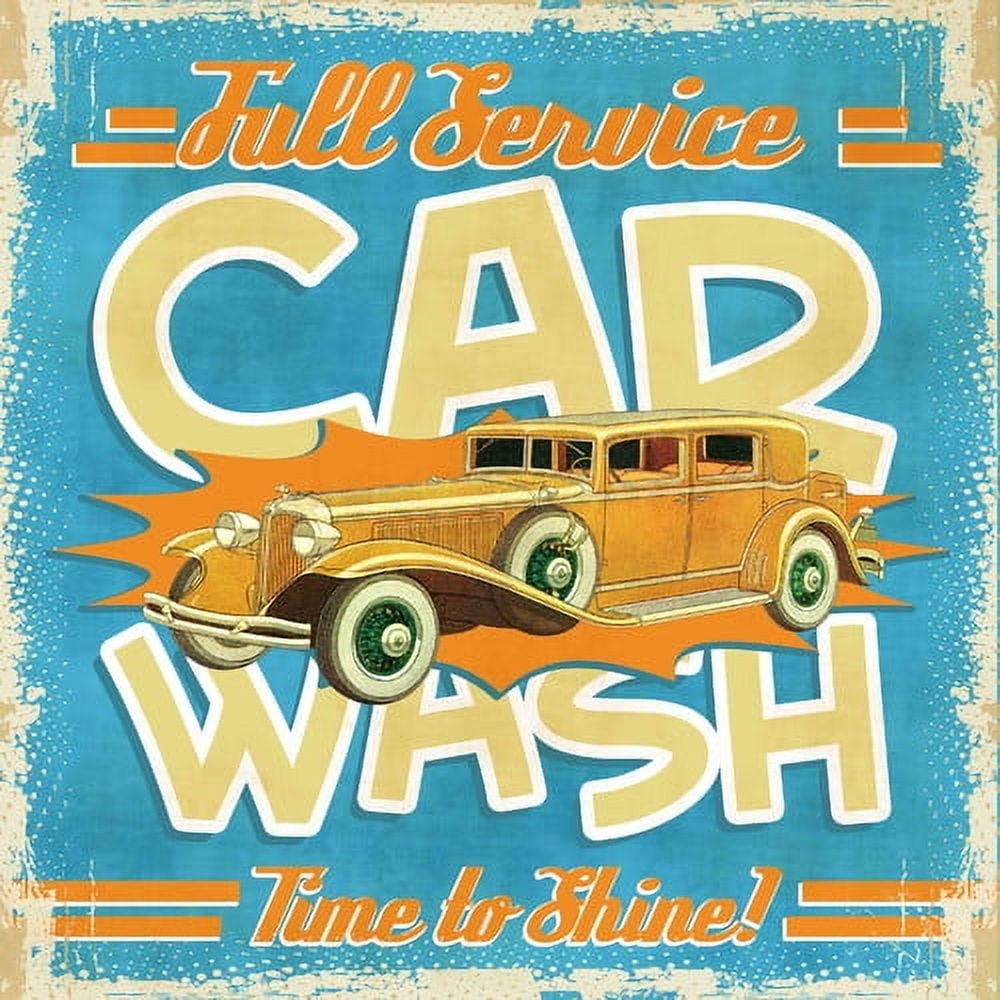 Marmont Hill "Full-Service Car Wash" Painting Print on Canvas