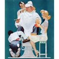 thumbnail image 1 of Marmont Hill "Full Treatment" by Norman Rockwell Painting Print on Canvas, 1 of 7