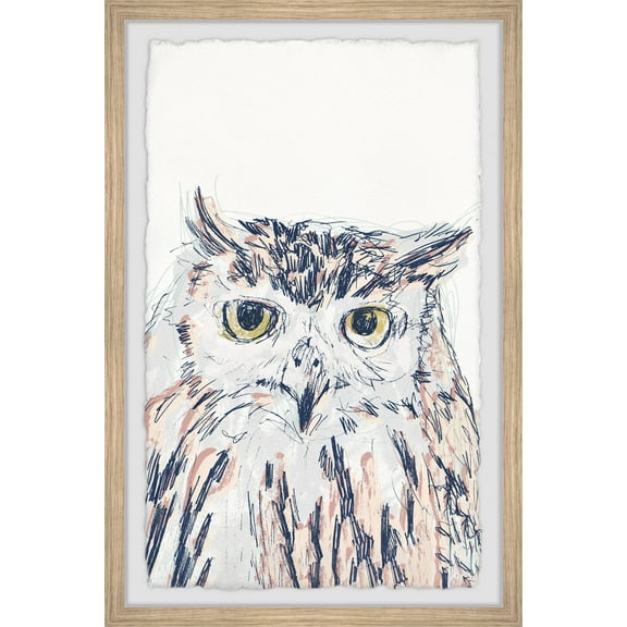Marmont Hill Funky Owl Portrait III Framed Wall Art
