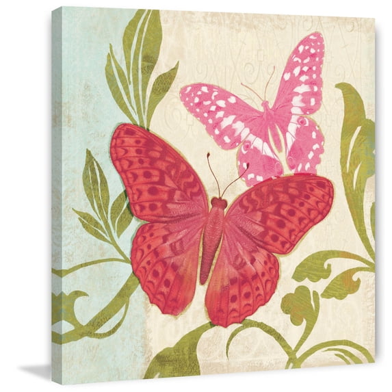 Marmont Hill "Fuschia Butterfly II" Painting Print on Canvas