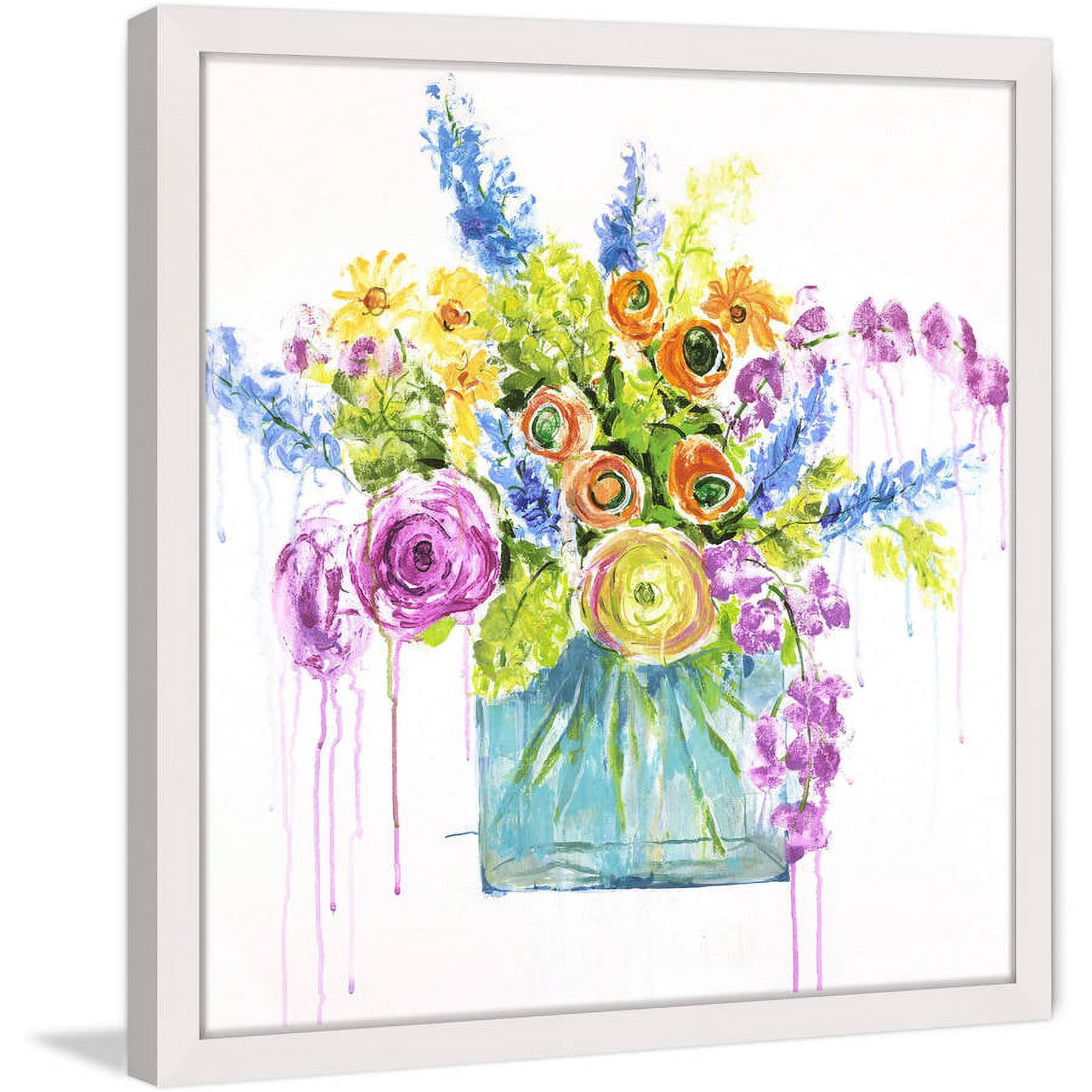 Marmont Hill - "Garden Bloom II" by Julie Joy Framed Painting Print