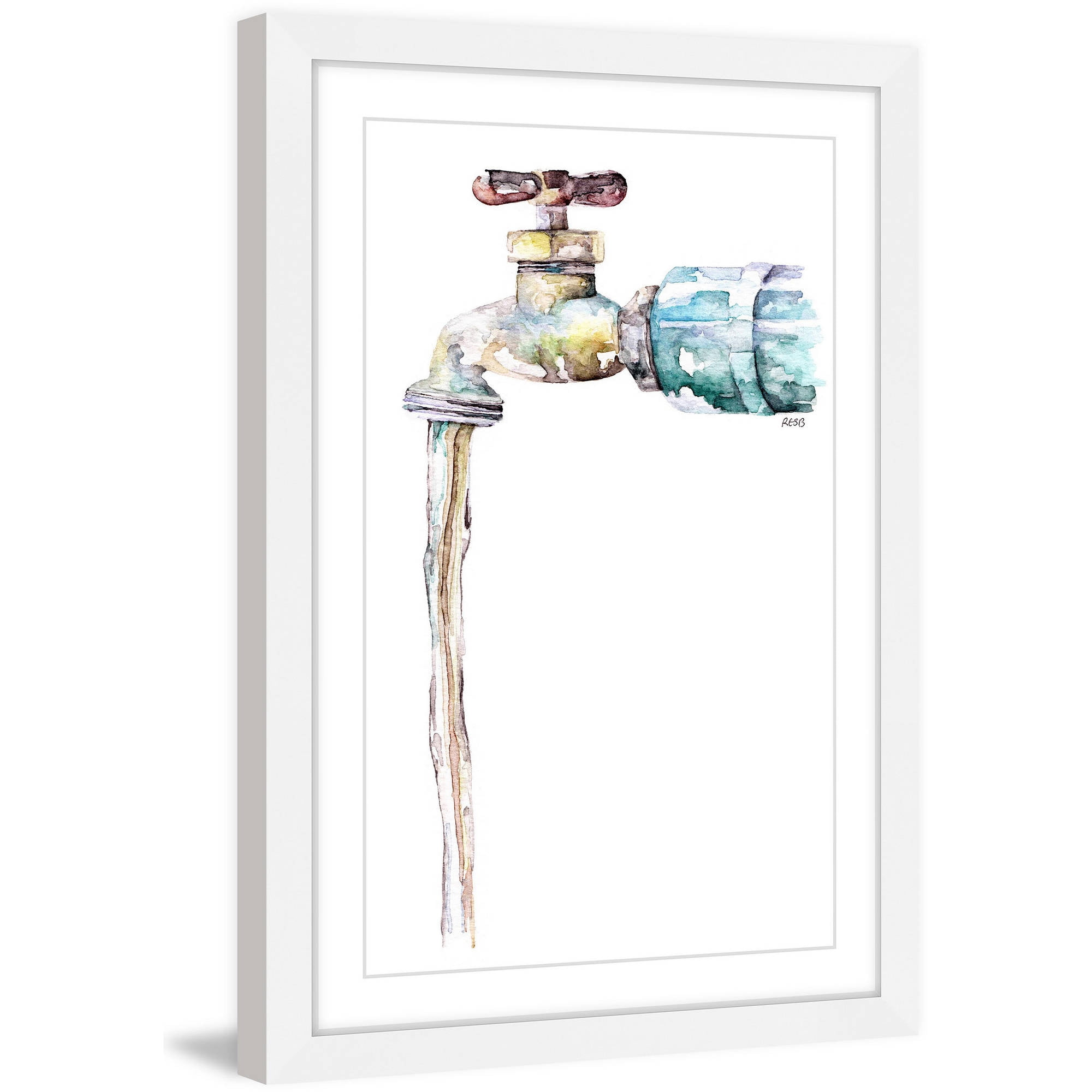 Marmont Hill "Garden Spigot" by Rachel Byler Framed Painting Print