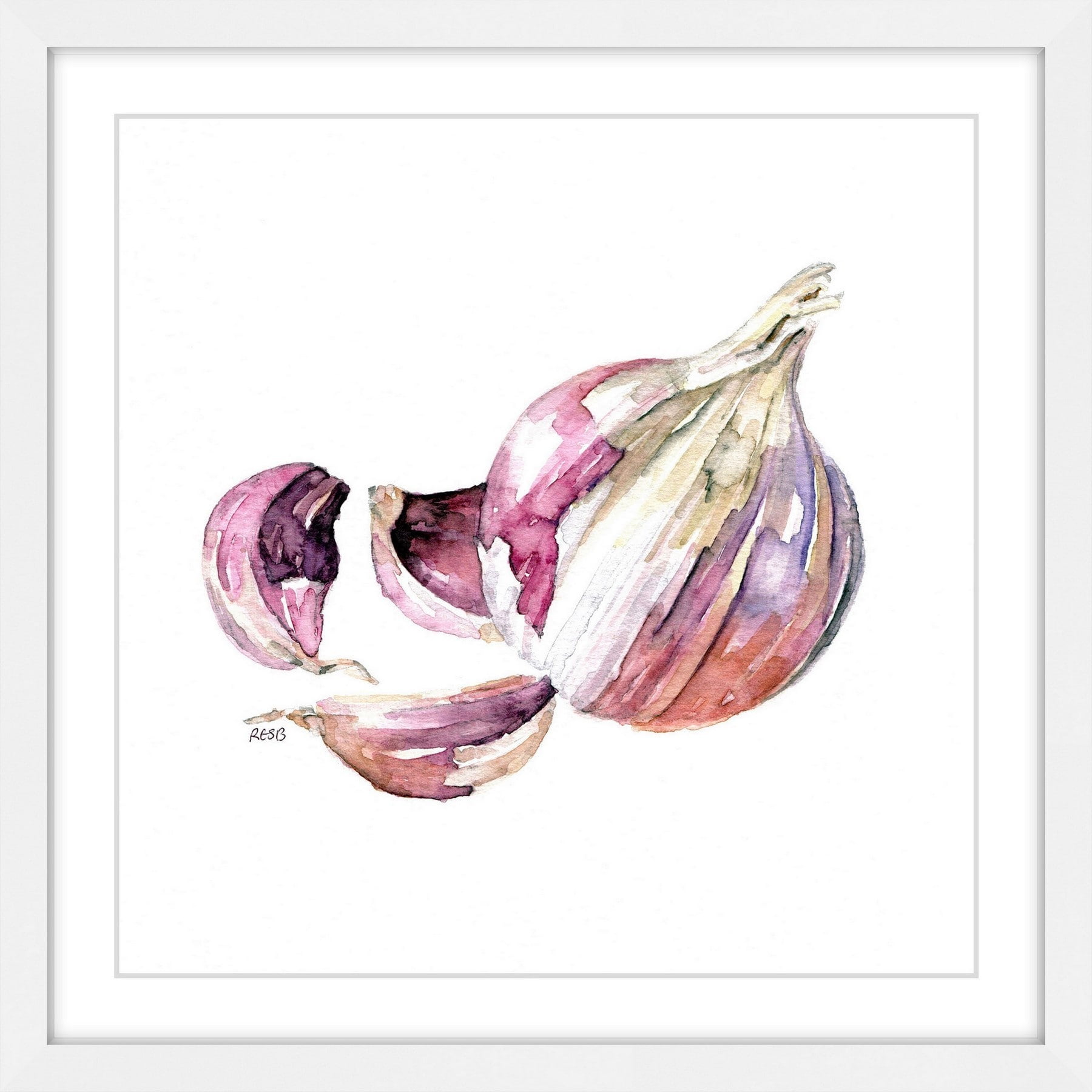 Marmont Hill "Garlic Clove" by Rachel Byler Framed Painting Print