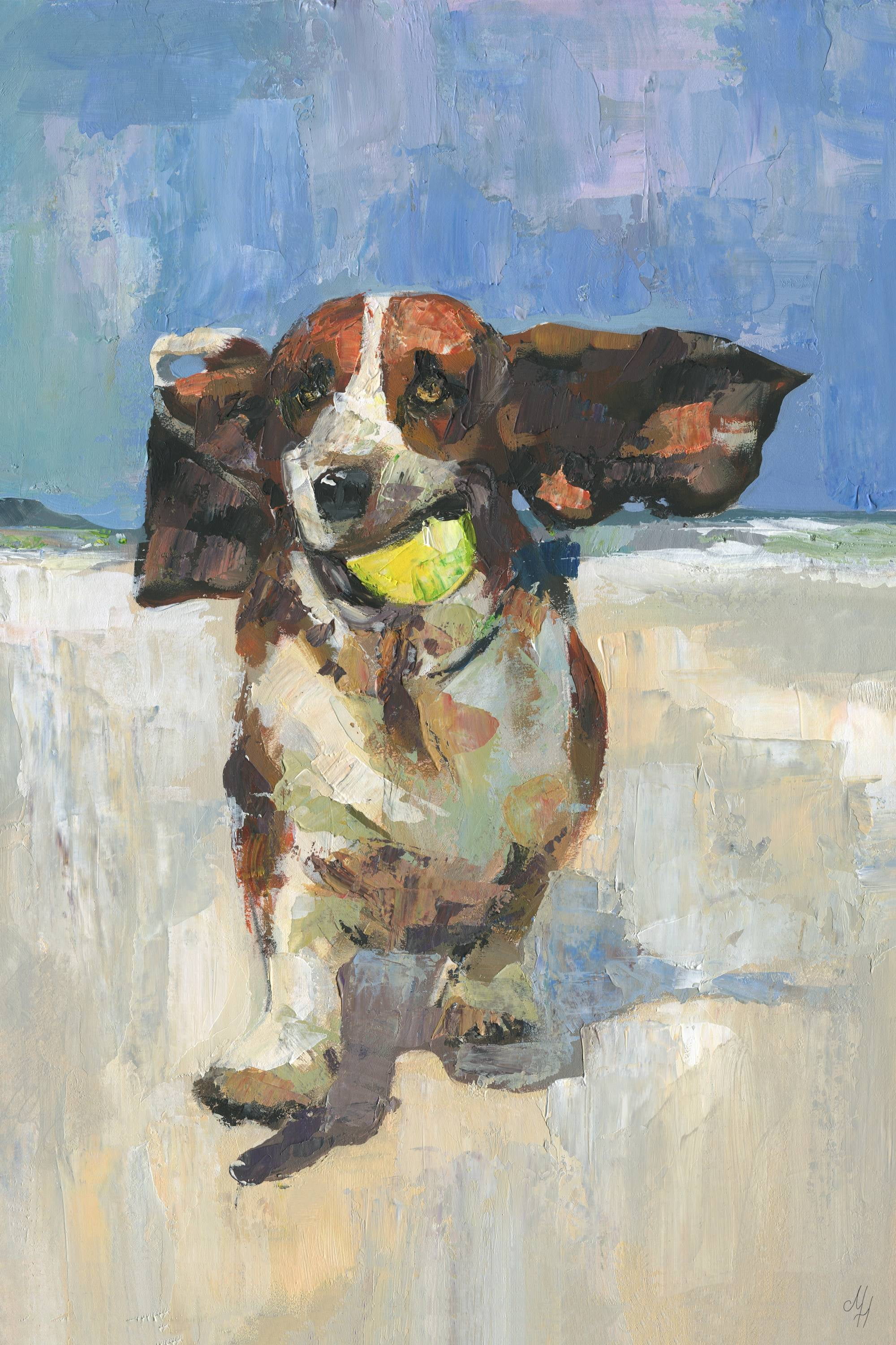 Marmont Hill Get That Ball Canvas Wall Art