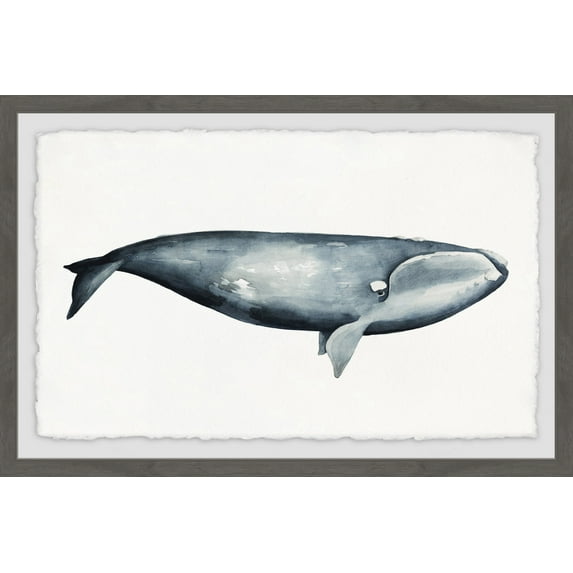 Marmont Hill Giant Blue Whale Framed Wall Art