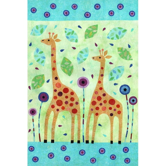 Marmont Hill Giraffe Pair Canvas Wall Art