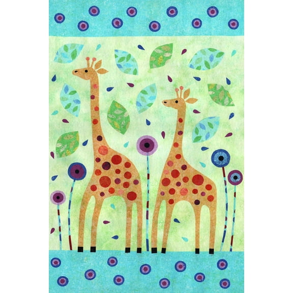 Marmont Hill Giraffe Pair Canvas Wall Art