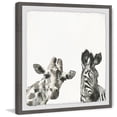 thumbnail image 1 of Marmont Hill Giraffe and Zebra II Framed Wall Art, 1 of 5