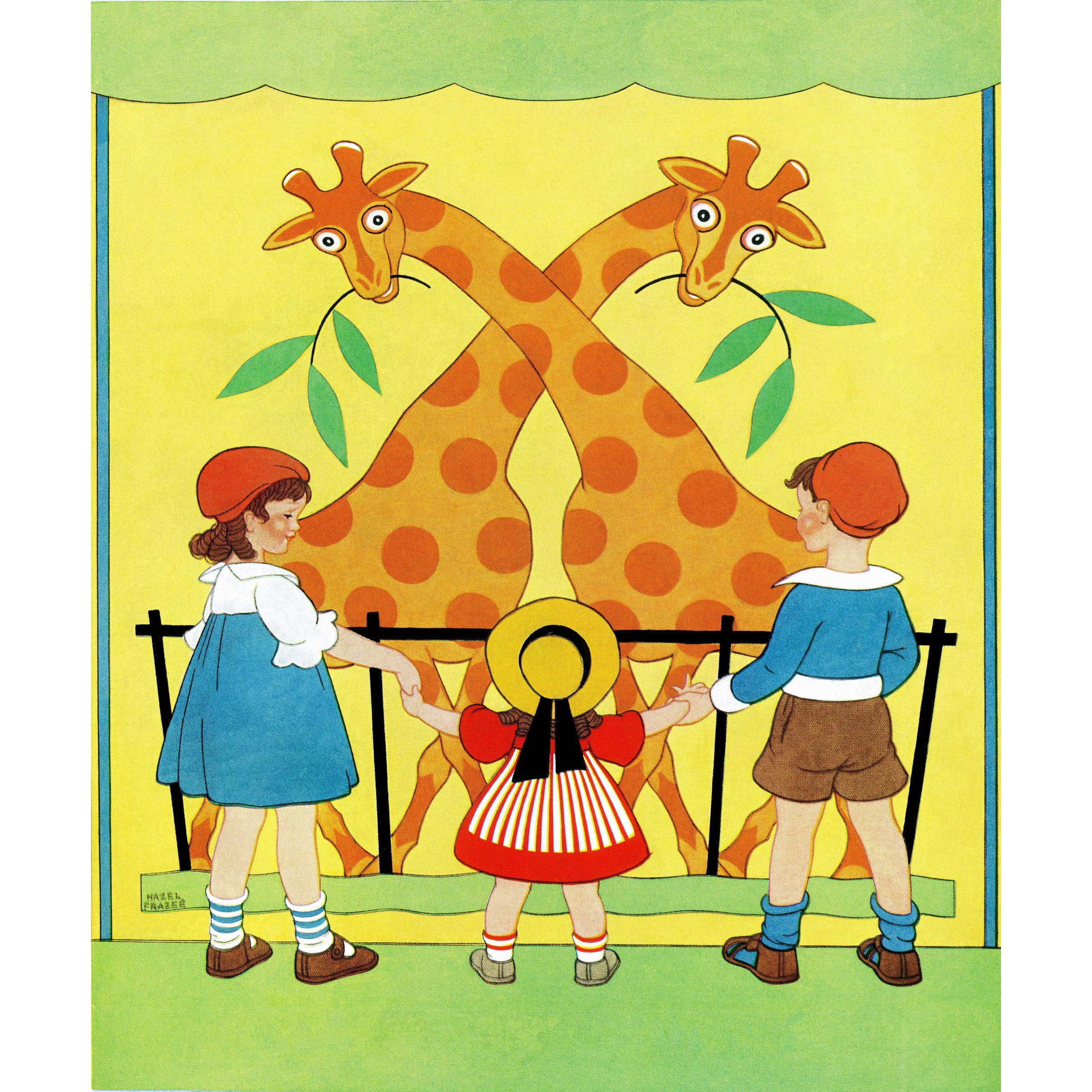 Marmont Hill "Giraffes" by Curtis Painting Print on Canvas