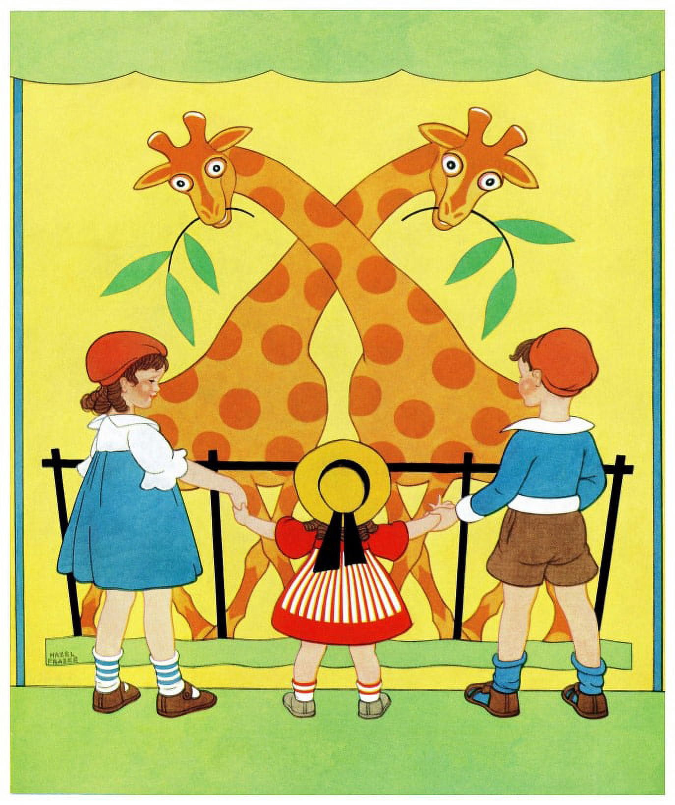 Marmont Hill "Giraffes" by Curtis Painting Print on Canvas