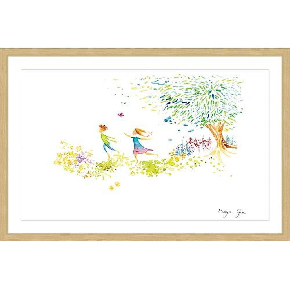 Marmont Hill "Girl and Boy" by Maya Gur Framed Painting Print