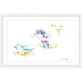 thumbnail image 1 of Marmont Hill "Girl and Fish" by Maya Gur Framed Painting Print, 1 of 5