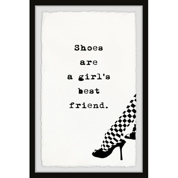 Marmont Hill Girl's Bestfriend Framed Wall Art