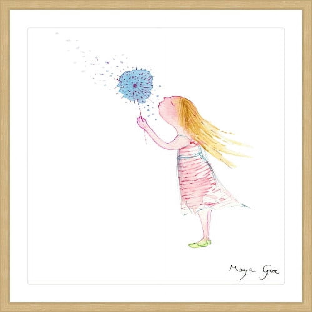 Marmont Hill "Girl with Dandelion" by Maya Gur Framed Painting Print