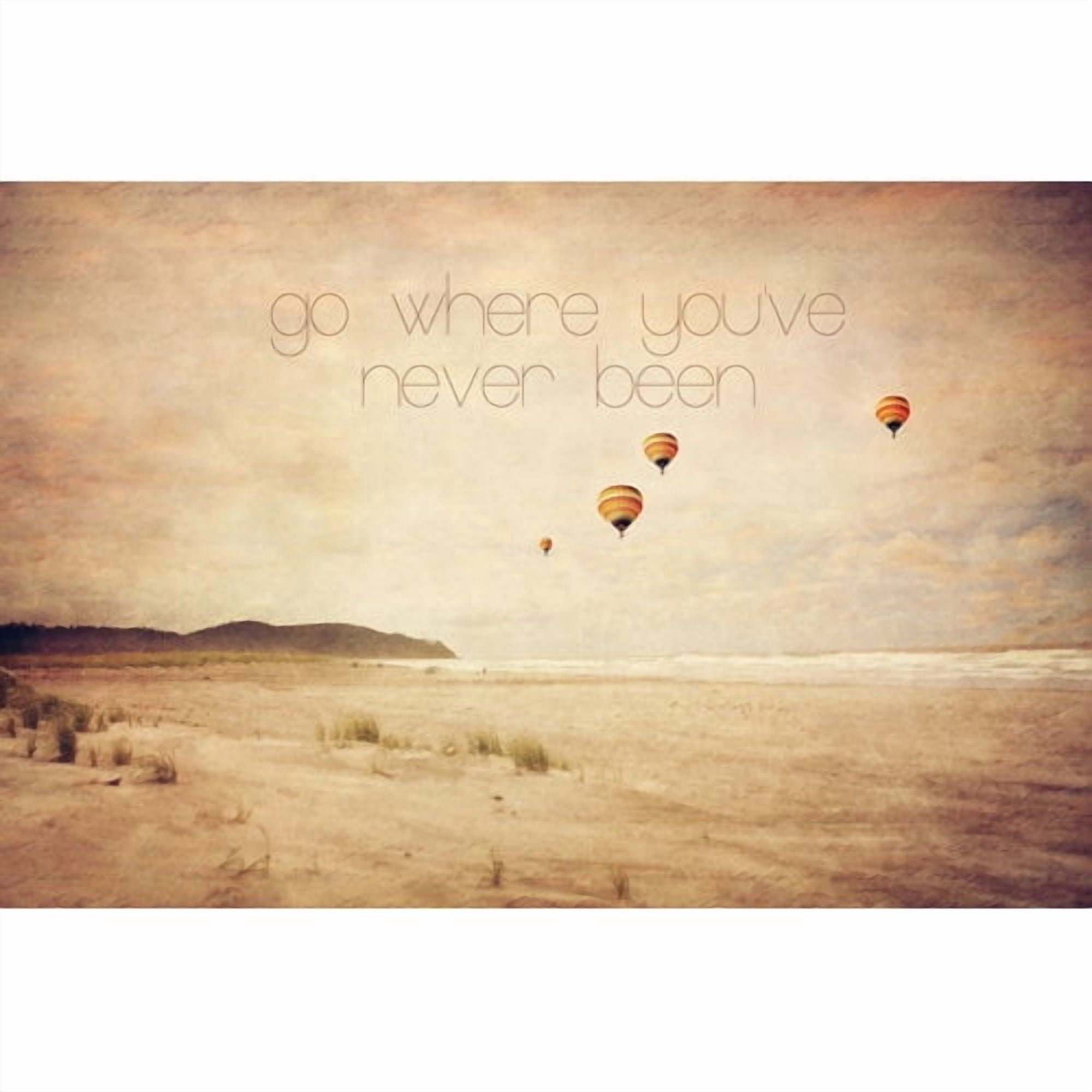Marmont Hill "Go Where You've Never Been" Sylvia Cook Painting Print on Canvas