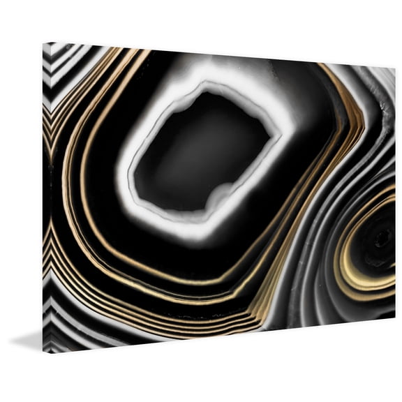 Marmont Hill - "Gold Layers" Painting Print on Wrapped Canvas