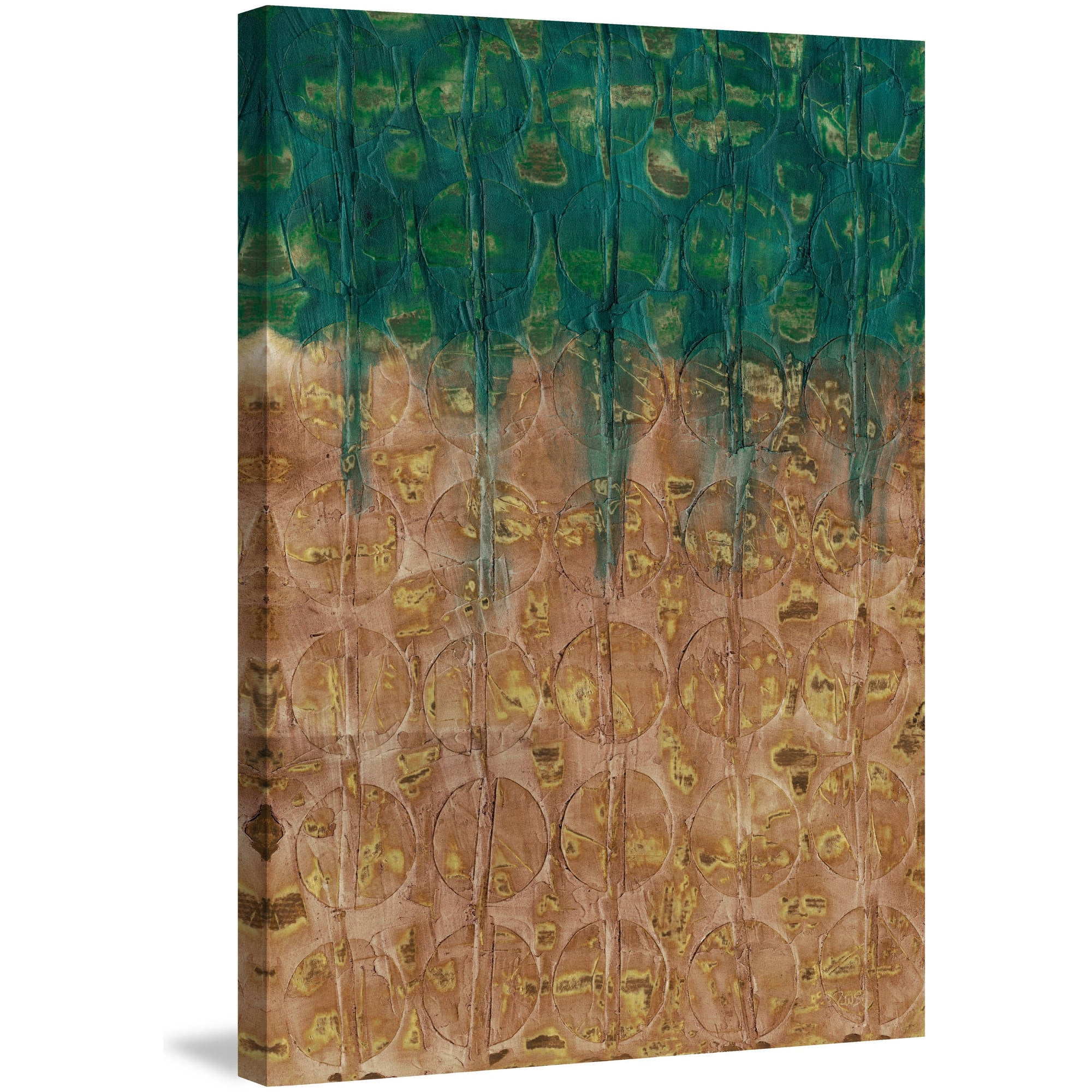 Marmont Hill "Gold Meadow" Painting Print on Wrapped Canvas