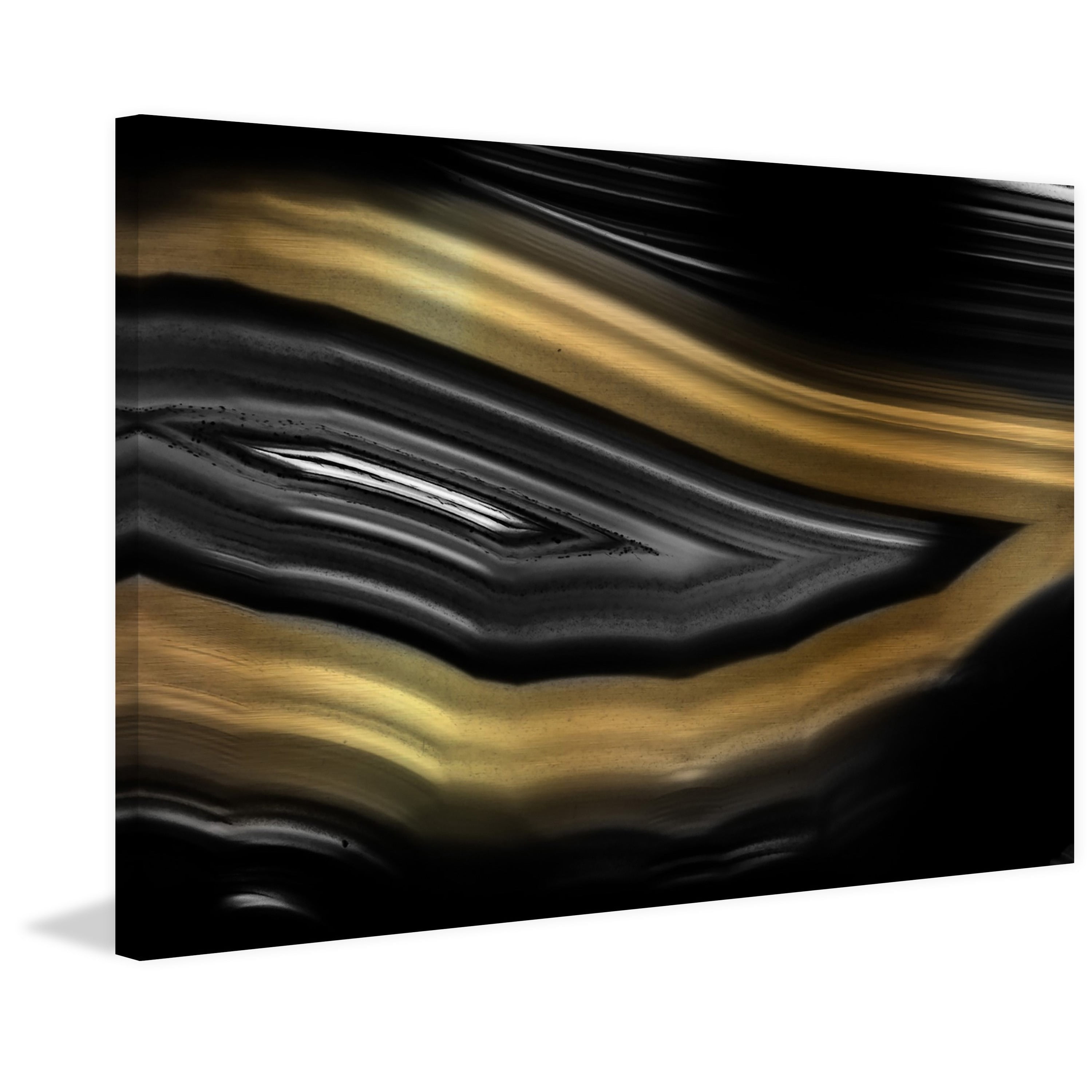 Marmont Hill "Gold Wink" Painting Print on Wrapped Canvas