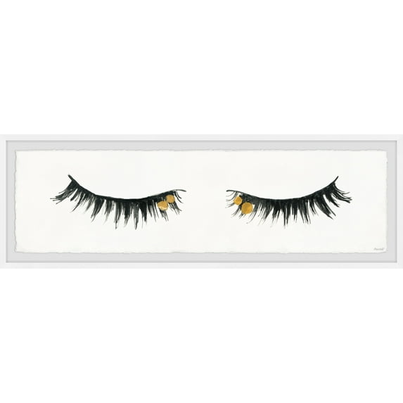 Marmont Hill Golden Lashes IV Framed Wall Art