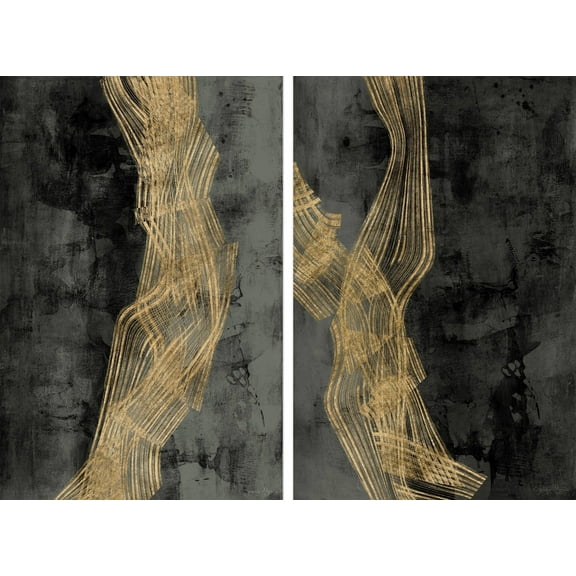 Marmont Hill Golden Waves II Diptych