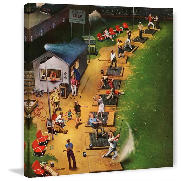 Marmont Hill Golf Driving Range by John Falter Painting Print on Canvas