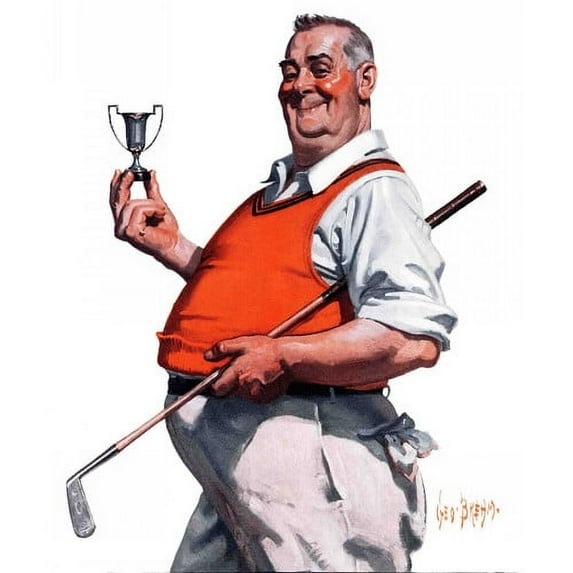 Marmont Hill Golf Trophy by George Brehm Painting Print on Canvas