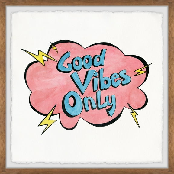 Marmont Hill Good Vibes Only XII Framed Wall Art