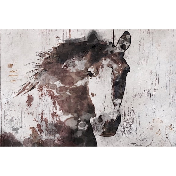 Marmont Hill - "Gorgeous Horse" by Irena Orlov Painting Print on Wrapped Canvas