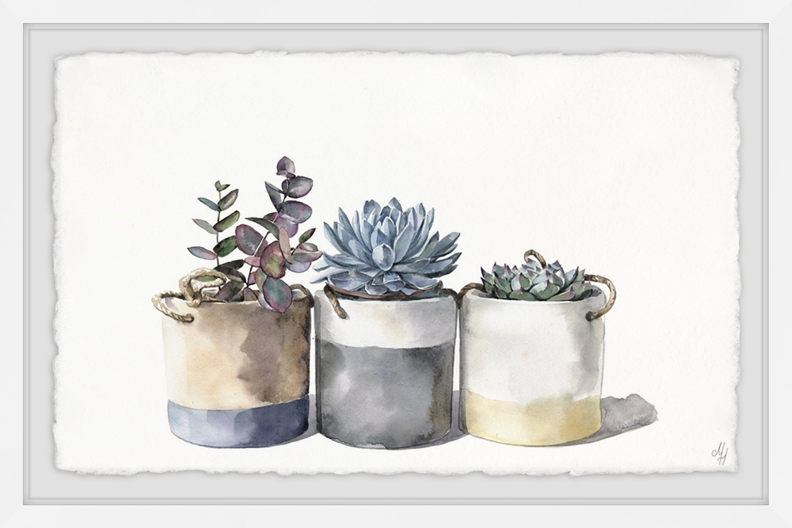 Marmont Hill Granny's Cacti Framed Wall Art