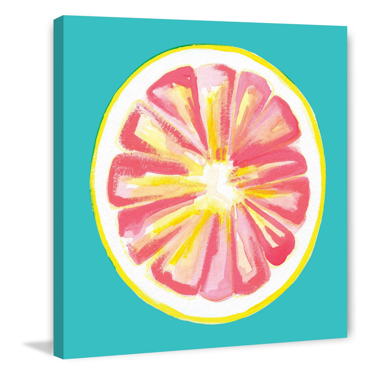 Marmont Hill "Grapefruit" by Molly Rosner Painting Print on Wrapped Canvas