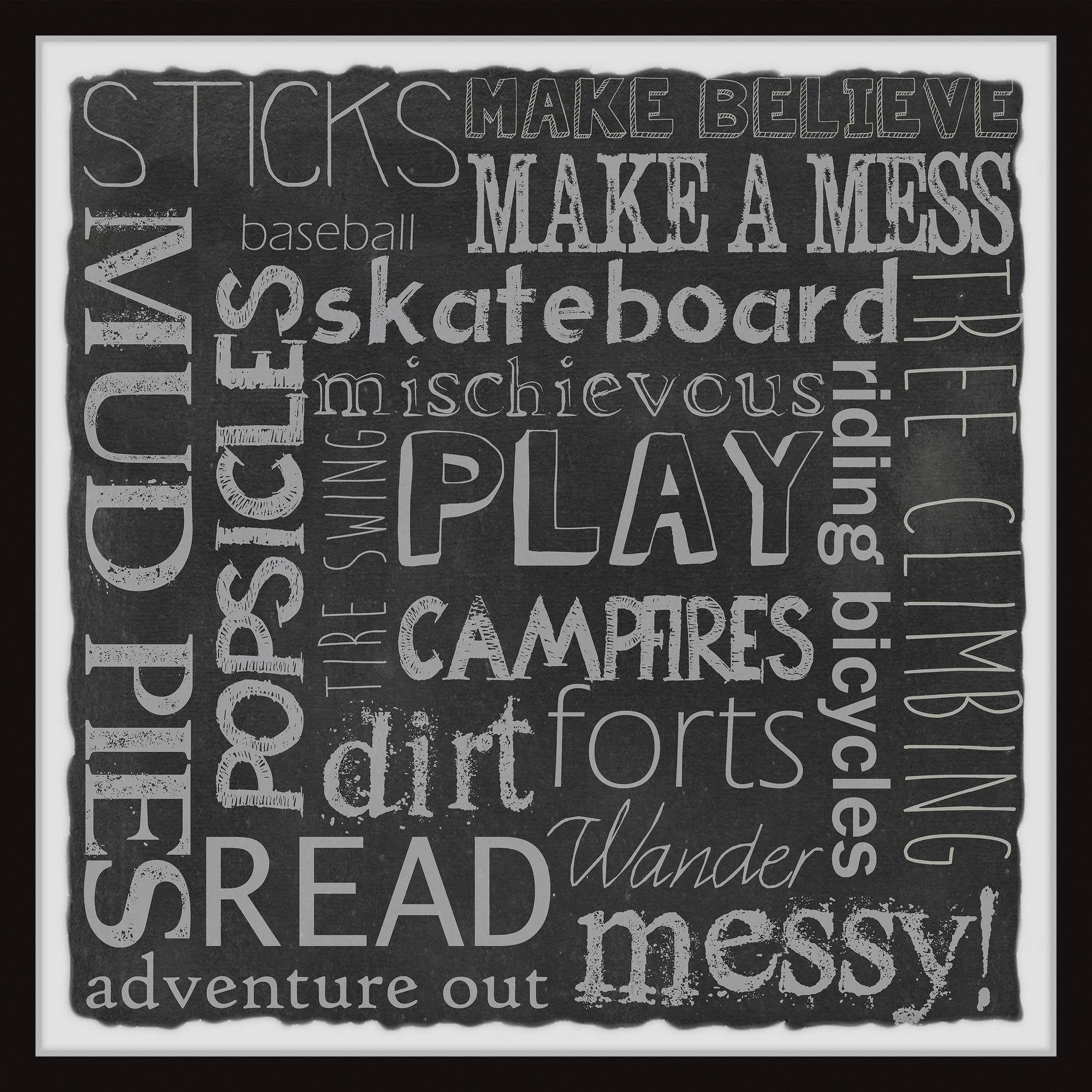 Marmont Hill Great Adventure Board Framed Wall Art, 24.00" x 1.50"