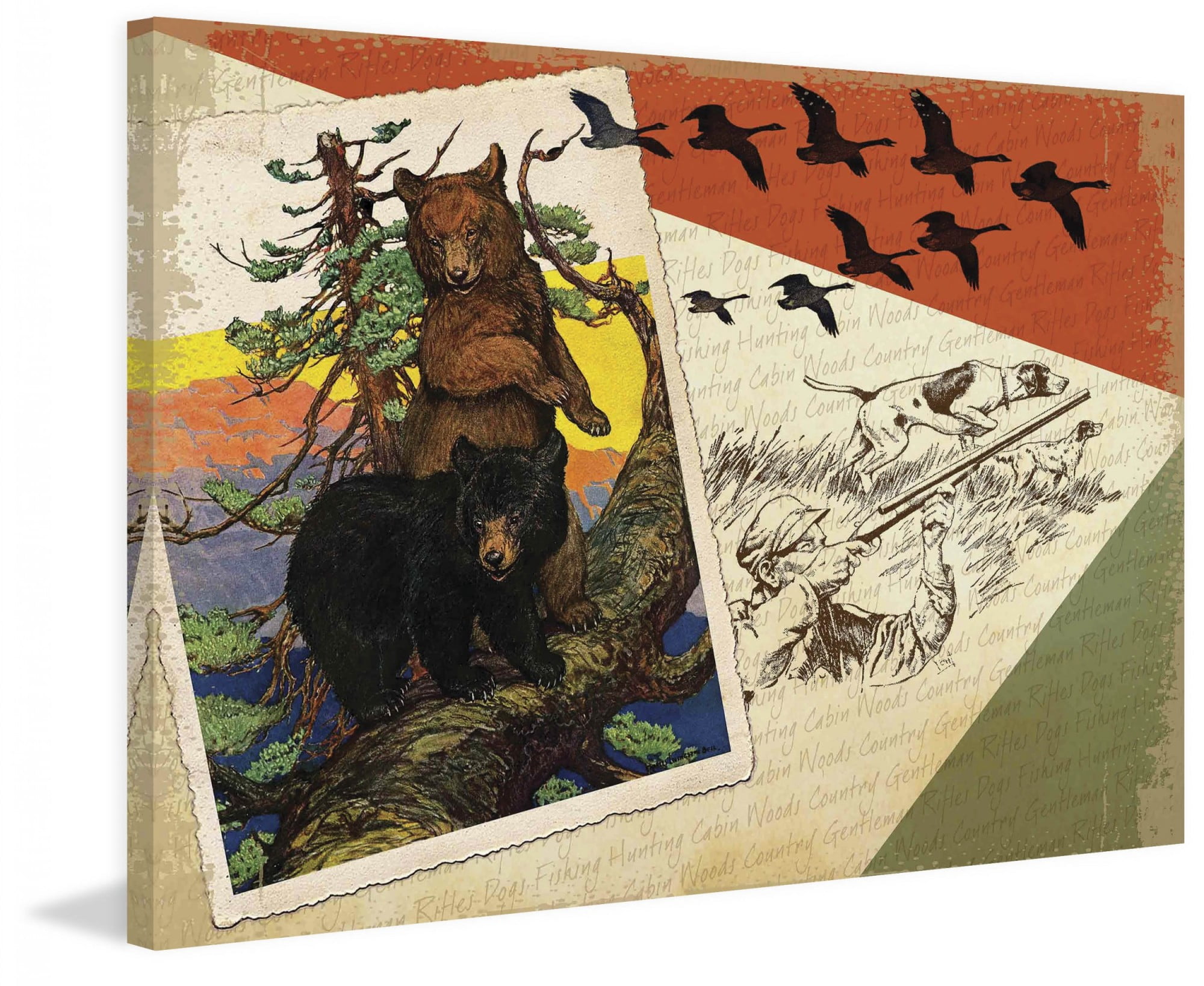 Marmont Hill Inc Marmont Hill - "Great Outdoors 1" by Saturday Evening Post Painting Print on Canvas - Multi-color
