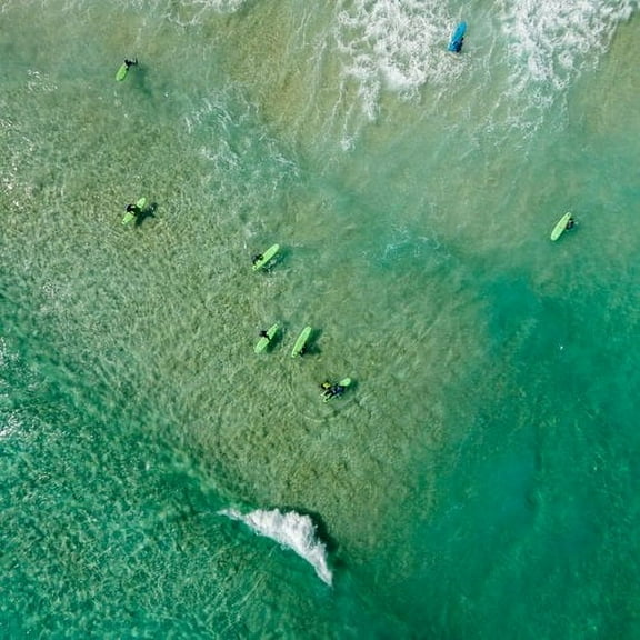 Marmont Hill "Green Boards" by Karolis Janulis Painting Print on Wrapped Canvas