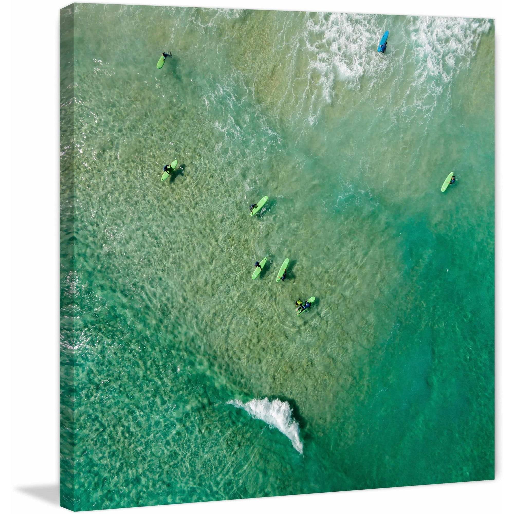 Marmont Hill "Green Boards" by Karolis Janulis Painting Print on Wrapped Canvas
