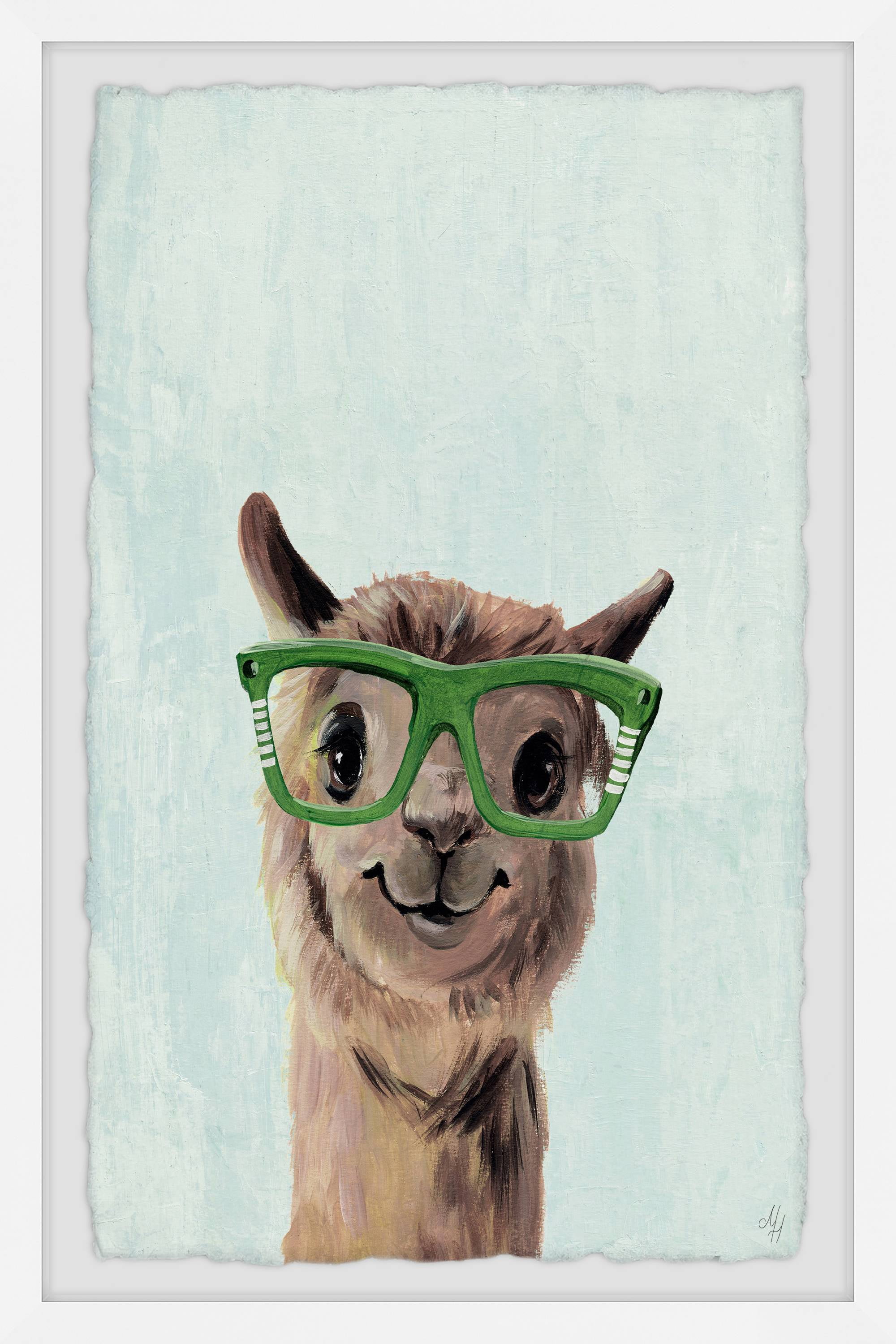 Marmont Hill Green Glasses II Framed Wall Art