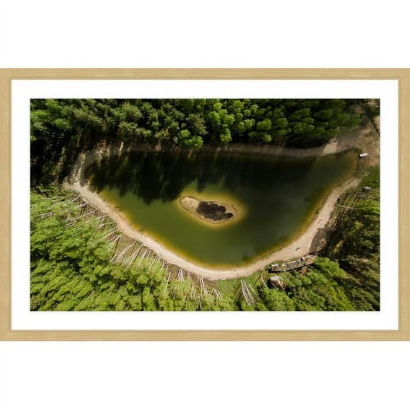 Marmont Hill "Green Lake" by Karolis Janulis Framed Painting Print