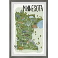 thumbnail image 1 of Marmont Hill Green Minnesota Spots Framed Wall Art, 8" x 12", 1 of 6