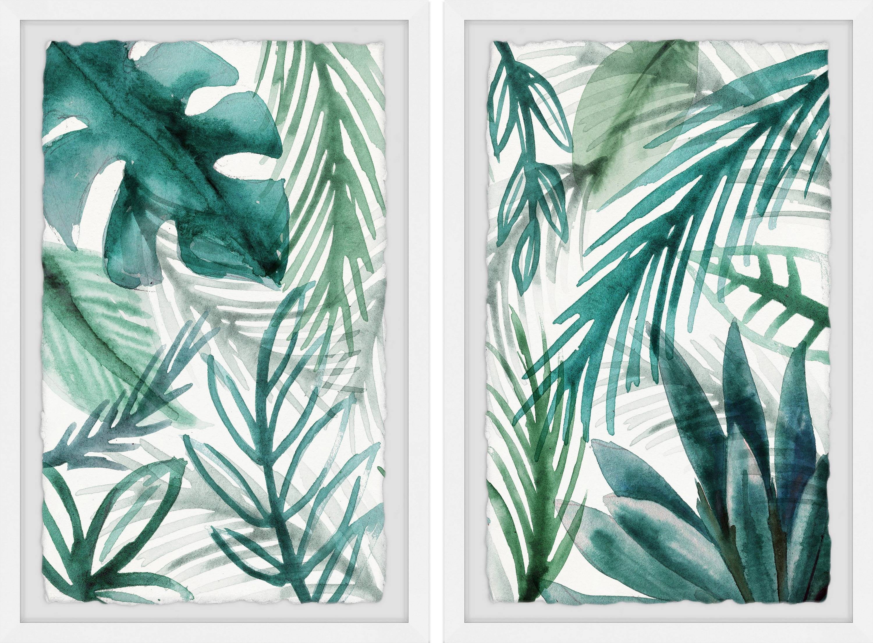 Marmont Hill Green Palms Diptych