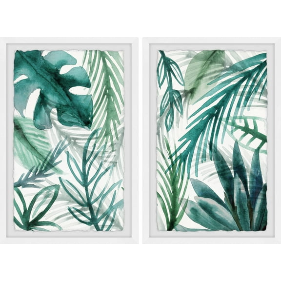 Marmont Hill Green Palms Diptych