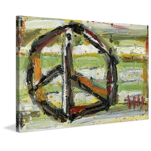 Marmont Hill "Green Peace" by Tori Campisi Painting Print on Canvas