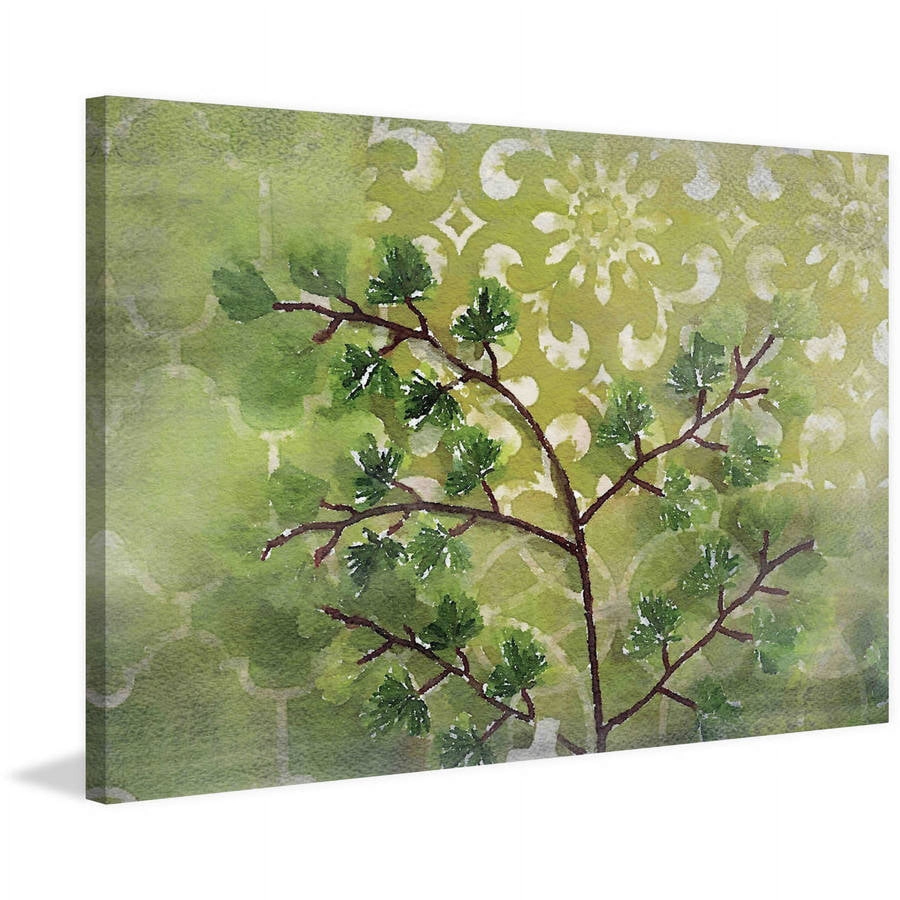 "Green Sensation II" Painting Print on Wrapped Canvas