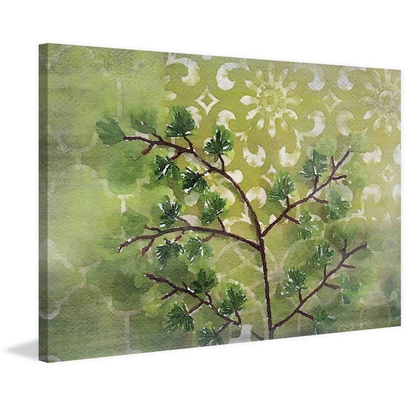 "Green Sensation II" Painting Print on Wrapped Canvas