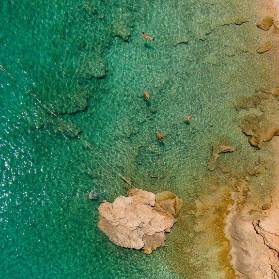 Marmont Hill "Green Waves" by Karolis Janulis Painting Print on Wrapped Canvas